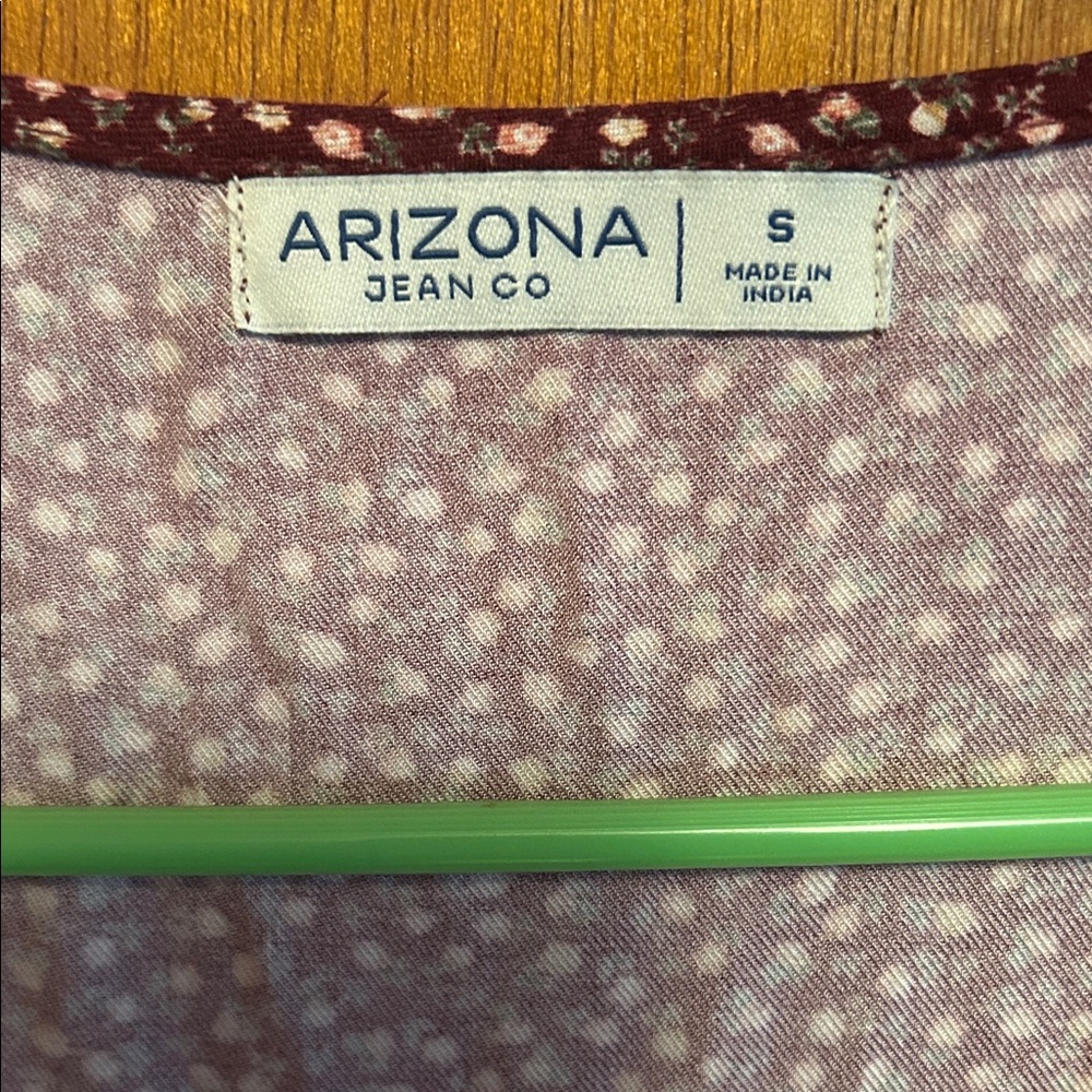 Arizona Jean Company Burgundy Floral Mini Dress - Picture 2 of 9
